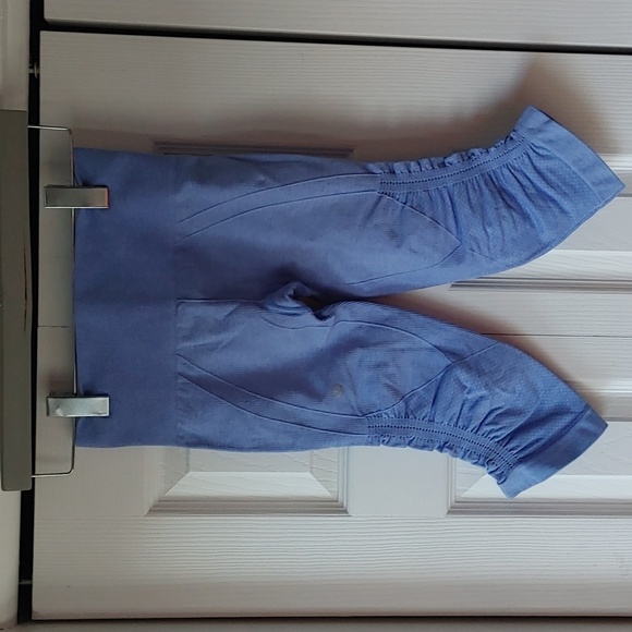 Lululemon In the Flow Crops Leggings Heathered Lullaby Size 2 - Picture 3 of 7
